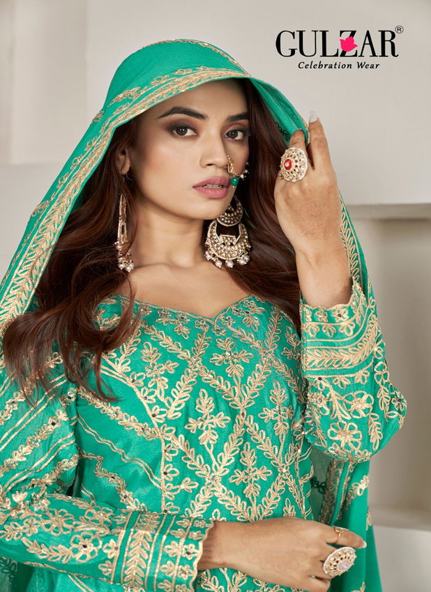 Gotakari By Gulzar Premium Chinnon Salwar Kameez Suppliers In India